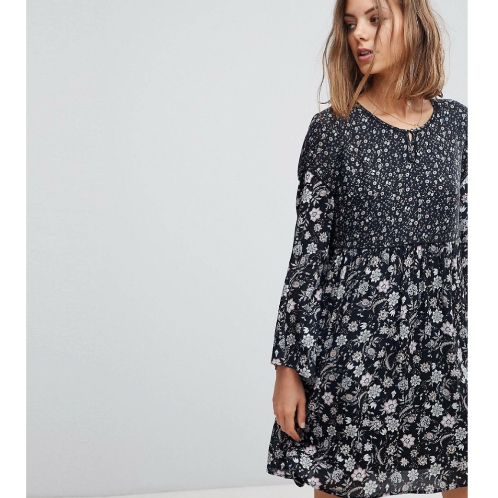 ASOS NWOT Mixed Floral Print Dress